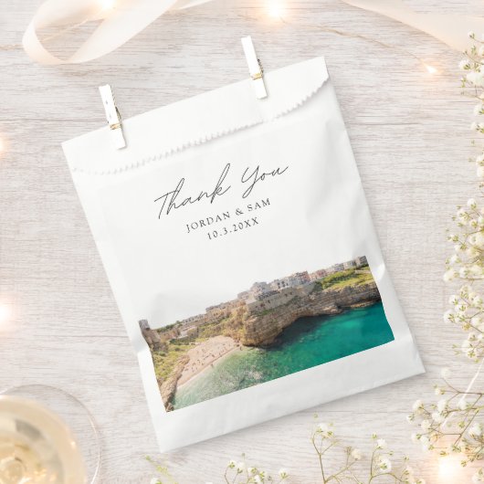 Puglia Italien Wedding Foto Personalisiert Geschenktütchen (Ausgeschnitten)