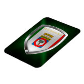 Puglia Mettalic Emblem Magnet (Linke Seite)