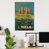 "Puglie ( Apulien ) Vintages italienisches Reisepl Poster (Heimbüro)