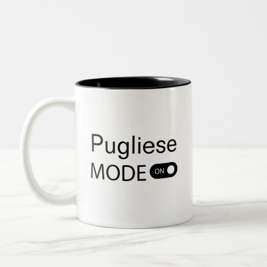 Pugliese Modus auf lustige Tango Tänzer Tango Zweifarbige Tasse (Links)