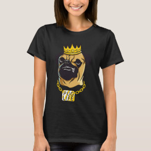 PUGLIFE - Für Mops Liebhaber von lebensnotwendigen T-Shirt