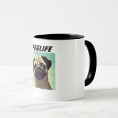 PUGLIFE Mops Hund Tasse Niedliche Augen (VorderseiteRechts)