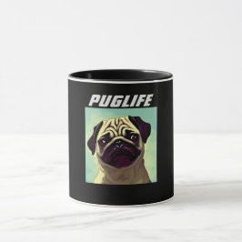PUGLIFE Mops Welpe Ever Tasse Niedliches Portrait
