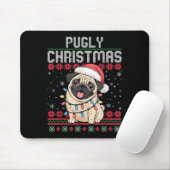 Pugly Ba Ham Pug hässlicher Weihnachtspullover Hun Mousepad (Mit Mouse)