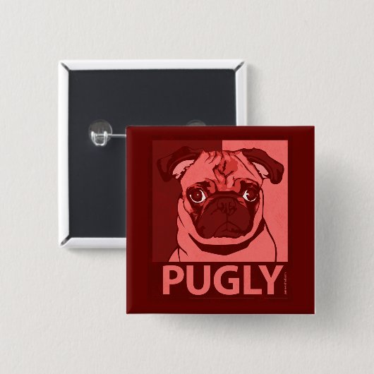 Pugly Knopf Button (Vorne & Hinten)