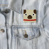 Pugly Mops Button (Beispiel)