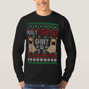 Pugly Mops Dog Ugly Weihnachts Weihnachtslieder Mo T-Shirt