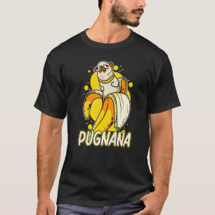 Pugnana Funny Dog Mops Lover Banana Premium T-Shirt