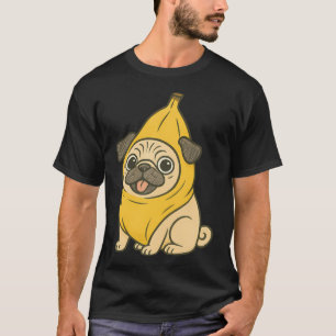 Pugnana - Mops in Bananenkostüm Süßer Hund Meme Ge T-Shirt