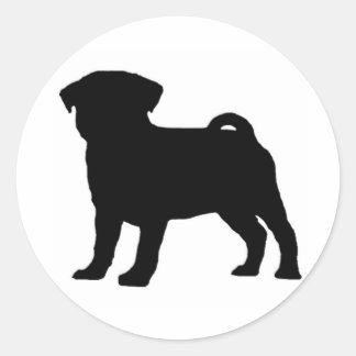PugPrint Runder Aufkleber