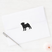 PugPrint Runder Aufkleber (Umschlag)