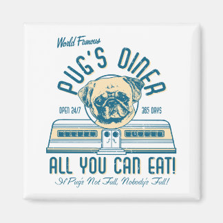 Pug's Diner 50er Retro Vintage Magnete Magnet