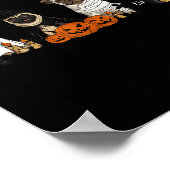 Pugs Dog Lovers - Pug Ghost Pug Witch Pug Hallowee Poster (Ecke)