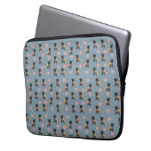 Pugs & hearts laptopschutzhülle (Vorderseite Links)