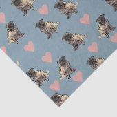 Pugs & hearts seidenpapier (Detail)