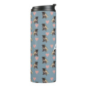 Pugs & hearts thermosbecher (Nach links gedreht)