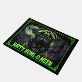 Pugstein Happy Howl-o-ween Fußmatte (Schrägansicht)