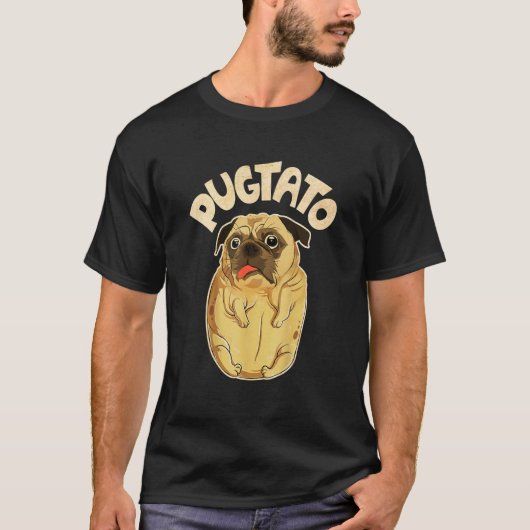Pugtato Pug Potato Dog Costume Meme T-Shirt (Vorderseite)