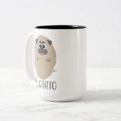 Pugtato! Zweifarbige Tasse (Vorderseite Links)