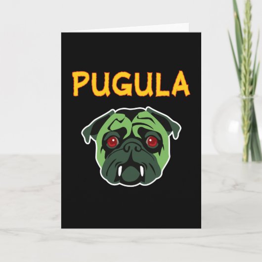 Pugula der Vampirs-Hund (freier Raum) Karte (Vorderseite)