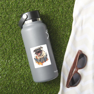 Pugzilla Attacks � Witziger Monster Hund Aufkleber