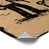 Pugzilla Poster – Cute Pug Monster Illustration (Ecke)