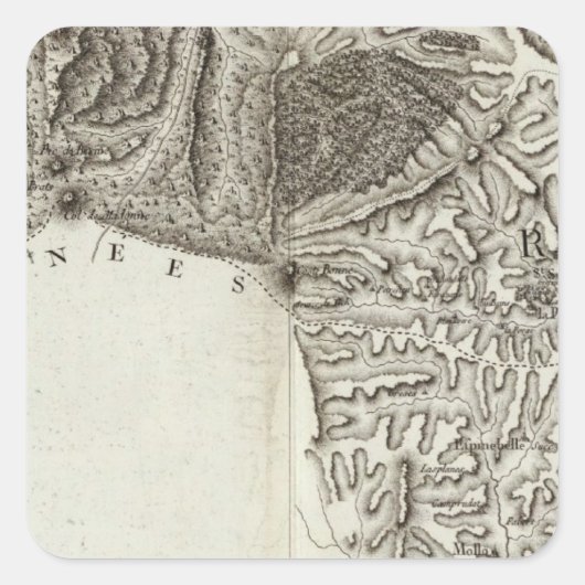 Puigcerda Quadratischer Aufkleber (Vorderseite)