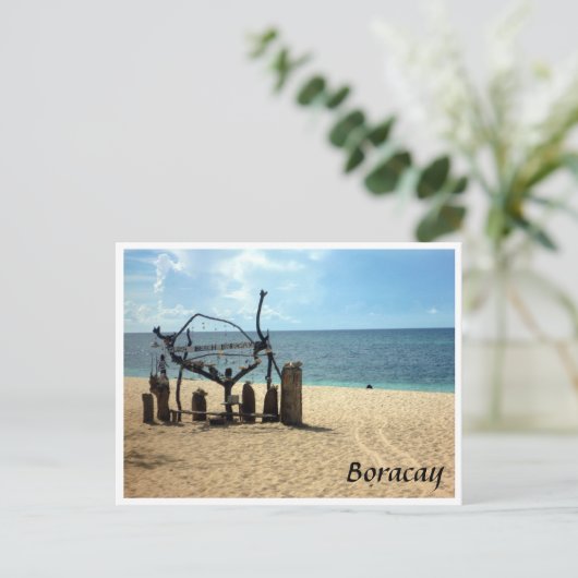 Puka Strand Sand Postkarte (Stehend Vorderseite)