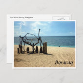 Puka Strand Sand Postkarte (Vorne/Hinten)