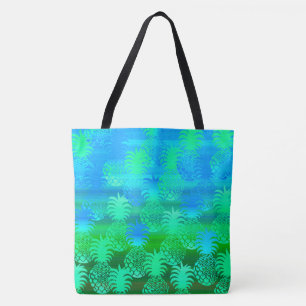 Pukana Hawaiianische Ananas-Sonnenuntergangs-Stran Tasche