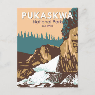 Pukaskwa Nationalpark Kanada Reise Kunst Vintage Postkarte