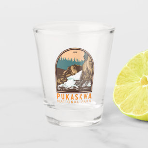 Pukaskwa Nationalpark Kanada Reise Kunst Vintage Schnapsglas