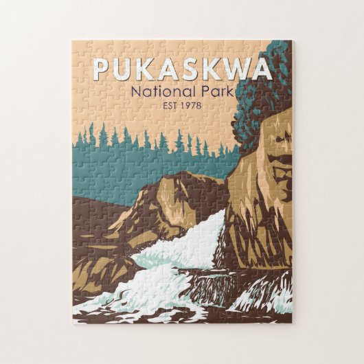 Pukaskwa Nationalpark Kanada Reisen Kunst Vintag Puzzle (Vertikal)