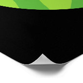 Puke cumber Funny Cucumber Pun Dark BG Poster (Ecke)