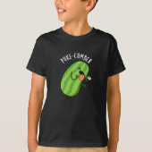 Puke cumber Funny Cucumber Pun Dark BG T-Shirt (Vorderseite)