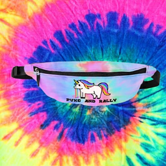 Puke & Kundgebung Rainbow Unicorn Fanny Pack | Kra Bauchtasche