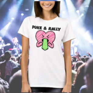 Puke & Kundgebung T-Shirt - Pink Heart Party Editi