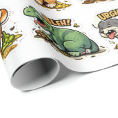 Puke & Poop Party: Animal Mayhem Geschenkpapier (Rolleneckpunkt)
