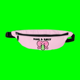 Puke & Rally Fanny Pack – Pink Heart Party Edition Bauchtasche