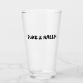 Puke & Rally Pint Glas | Party Legend Edition (Vorderseite)