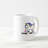 Puke & Rally Rainbow Einhorn Tasse | Pixel Party (VorderseiteRechts)