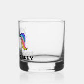Puke & Rally Regenbogen Einhorn Rocks Glas | Pixel (Links)