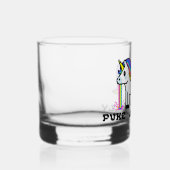 Puke & Rally Regenbogen Einhorn Rocks Glas | Pixel (Rechts)
