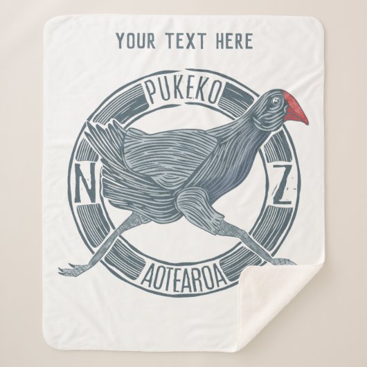 Pukeko Aotearoa Neuseeland Sherpadecke (Vorderseite)