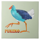 Pukeko Fliese (Vorderseite)