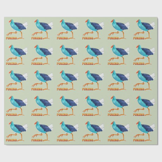 Pukeko Geschenkpapier (Flach)