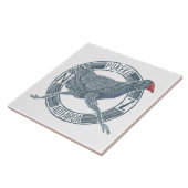 Pukeko Neuseeländischer Vogel Fliese (Seite)