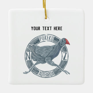 Pukeko NZ-Vogel Keramikornament