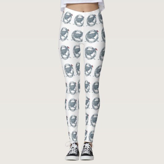 Pukeko NZ-Vogel Leggings (Vorderseite)