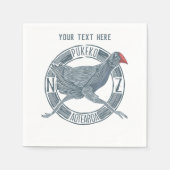 Pukeko NZ-Vogel Serviette (Vorderseite)